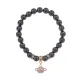 Браслет Сатурн (гармония и дисциплина) синт.камень Гематит (не магнит.) 8мм BS-CR-0298
