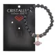 Браслет Сатурн (гармония и дисциплина) синт.камень Гематит (не магнит.) 8мм BS-CR-0298