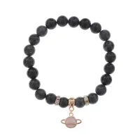 Браслет Сатурн (гармония и дисциплина) нат.камень Змеевик 8мм BS-CR-0299