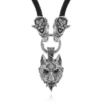 Амулет Фенрир на шнуре, 4х3см AC267