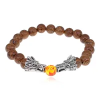 Деревянный браслет Два дракона, 8мм BJBS-429