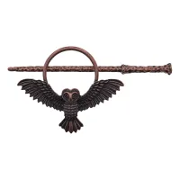 Заколка для волос (канзаши) Сова HZ091