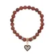Браслет Сердце (Любовь и семейное счастье) синт.камень Корич. авантюрин 8мм BS-CR-0361
