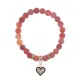 Браслет Сердце (Любовь и семейное счастье) нат.камень Африканский агат 8мм BS-CR-0364