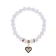 Браслет Сердце (Любовь и семейное счастье) синт.камень Лунный камень 8мм BS-CR-0371