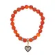 Браслет Сердце (Любовь и семейное счастье) нат.камень Сердолик 8мм BS-CR-0377