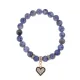 Браслет Сердце (Любовь и семейное счастье) нат.камень Содалит 8мм BS-CR-0378