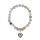 Браслет Сердце (Любовь и семейное счастье) нат.камень Амазонит 8мм BS-CR-0386