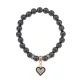 Браслет Сердце (Любовь и семейное счастье) синт.камень Гематит 8мм BS-CR-0388