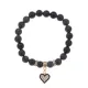 Браслет Сердце (Любовь и семейное счастье) нат.камень Змеевик 8мм BS-CR-0389