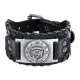 Кожаный браслет Уаджет, 4 см, цвет черный BS855-02-S