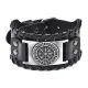 Кожаный браслет Компас Вегвизир, цвет черный BS855-10-S