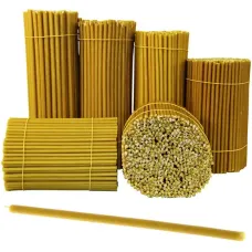 Свеча восковая Желтая № 60, 205х6,6мм, время горения 1ч20мин SVY-060