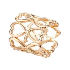 Зажим для платка Сердце, цвет золотой ZP011-03