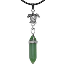 Амулет-маятник Черепаха, нат.камень Нефрит MKA-5006