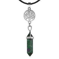 Амулет-маятник Дерево жизни, синт.камень Цоизит MKA-5009
