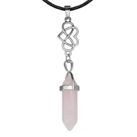 Амулет-маятник Бесконечная любовь, нат.камень Розовый кварц MKA-5010