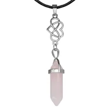 Амулет-маятник Бесконечная любовь, нат.камень Розовый кварц MKA-5010