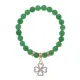 Браслет Клевер (удача и везение) нат.камень Нефрит 8мм BS-CR-0313