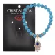 Браслет Хамса (защита от сглаза и зла) синт.камень Бирюза 8мм BS-CR-0335