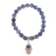 Браслет Хамса (защита от сглаза и зла) нат.камень Содалит 8мм BS-CR-0348