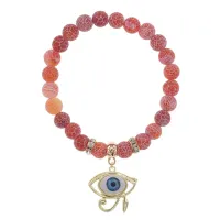 Браслет Око Ра (дар предвидения) нат.камень Африканский агат 8мм BS-CR-0394