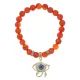 Браслет Око Ра (дар предвидения) нат.камень Сердолик 8мм BS-CR-0407