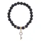 Браслет Ключ (счастье) синт.камень Синий авантюрин 8мм BS-CR-0422