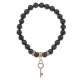 Браслет Ключ (Счастье) нат.камень Гранат 8мм BS-CR-0426