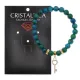 Браслет Ключ (счастье) синт.камень Хризоколла 8мм BS-CR-0441