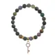 Браслет Ключ (счастье) нат.камень Яшма 8мм BS-CR-0445