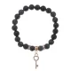 Браслет Ключ (счастье) нат.камень Змеевик 8мм BS-CR-0449