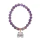 Браслет Кошка (защита, интуиция, достаток) нат.камень Аметист 8мм BS-CR-0453