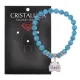 Браслет Кошка (защита, интуиция, достаток) синт.камень Бирюза 8мм BS-CR-0455