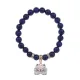 Браслет Кошка (защита, интуиция, достаток) нат.камень Лазурит 8мм BS-CR-0460