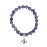 Браслет Глаз (от сглаза и порчи) нат.камень Содалит 8мм BS-CR-0498