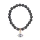 Браслет Глаз (от сглаза и порчи) синт.камень Гематит 8мм BS-CR-0508
