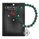 Браслет Клевер (удача и везение) синт.камень Малахит 8мм BS-CR-0522