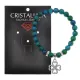 Браслет Клевер (удача и везение) синт.камень Хризоколла 8мм BS-CR-0531