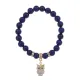 Браслет Сова (знания, счастье, успех) нат.камень Лазурит 8мм BS-CR-0550