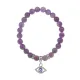 Браслет Глаз (от сглаза и порчи) нат.камень Аметист 8мм BS-CR-0573