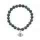 Браслет Глаз (от сглаза и порчи) синт.камень Цоизит 8мм BS-CR-0592