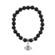 Браслет Глаз (от сглаза и порчи) нат.камень Черный агат 8мм BS-CR-0593