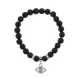Браслет Глаз (от сглаза и порчи) синт.камень Шунгит 8мм BS-CR-0594