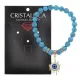 Браслет Глаз (от сглаза и порчи) синт.камень Бирюза 8мм BS-CR-0605