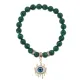 Браслет Глаз (от сглаза и порчи) синт.камень Малахит 8мм BS-CR-0612