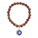Браслет Полумесяц и Глаз (от сглаза) синт.камень Корич. авантюрин 8мм BS-CR-0631