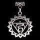 Амулет Вишуддха чакра, металл, цвет серебр. ASV014