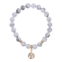 Браслет Дерево жизни (защита и развитие) нат.камень Кахолонг 8мм BS-CR-0817