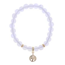 Браслет Дерево жизни (защита и развитие) синт.камень Лунный камень 8мм BS-CR-0821
